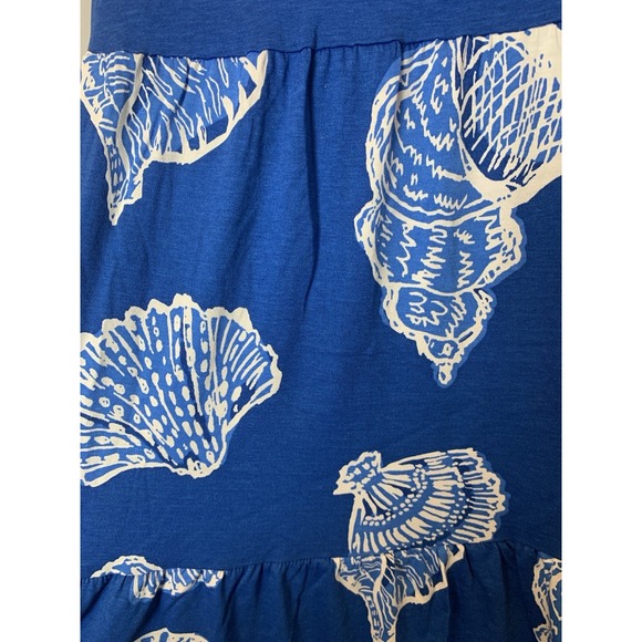 Lilly Pulitzer Dress Small Blue Shells Maxi Sydnee Shell of a Good Time - Picture 9 of 14